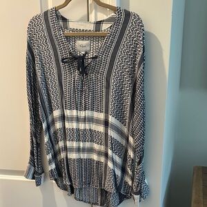 Rails Chic Blue and White Women's Top